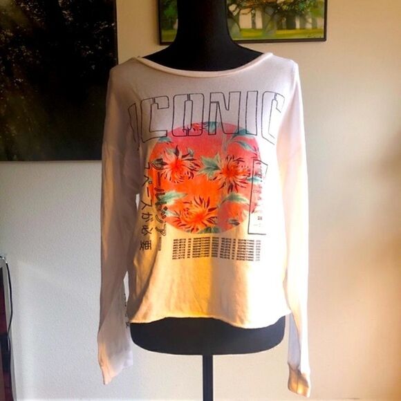 ⭐️ 3 for $30 Grayson Threads “Iconic” Cropped Graphic Longsleeve T Shirt - Picture 2 of 5